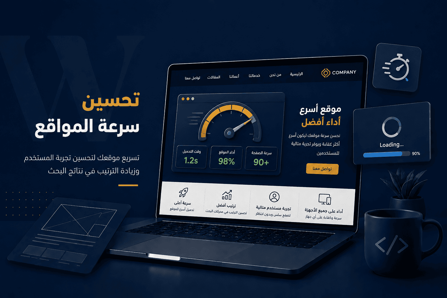 You are currently viewing تحسين سرعة المواقع: دليلك الشامل لرفع أداء موقعك وتحسين تجربة المستخدم